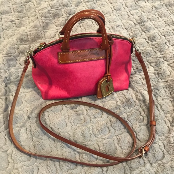Dooney & Bourke Handbags - Hot Pink Dooney & Bourke Crossbody Mini Satchel